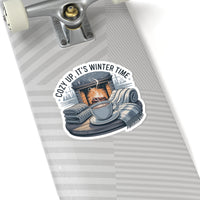 Cozy Winter Time Kiss-Cut Stickers - Perfect for Home Decor & Gifts