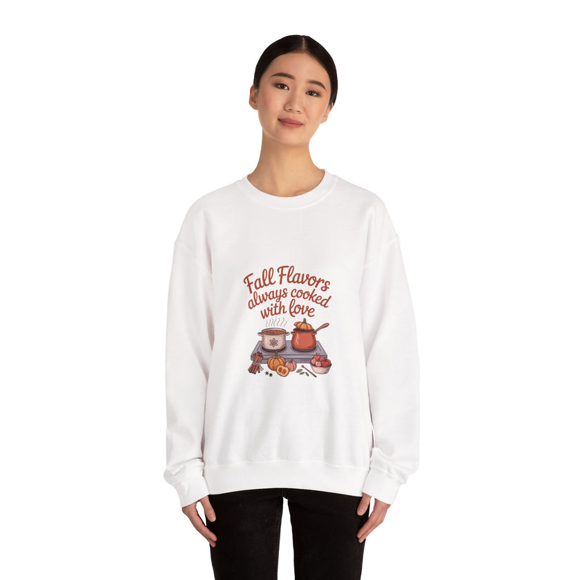 Fall Flavors Crewneck Sweatshirt - Always Cooked with Love
