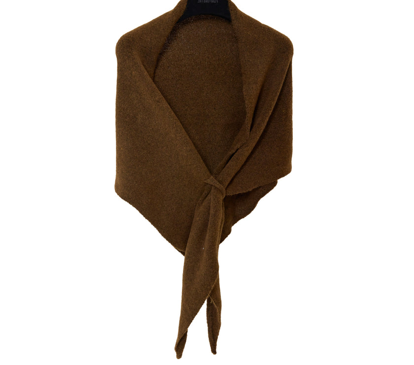 Winter Triangular Shawl INS Solid Color Soft Thickened Knitted Neck Wrap Korean Version Warm Shawl For Women