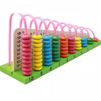 Wooden Toys Calculation Frame Mathematics Learning Early Education Puzzle