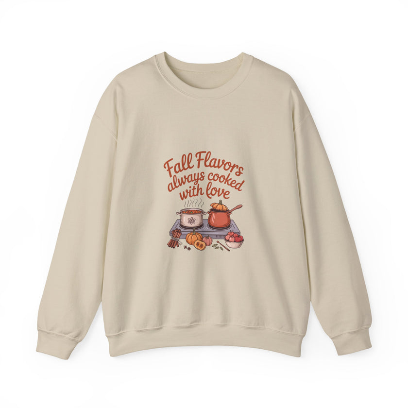 Fall Flavors Crewneck Sweatshirt - Always Cooked with Love