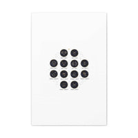 Zodiac Constellation Chart Canvas | Astrology Art Print, Metallic Galaxy