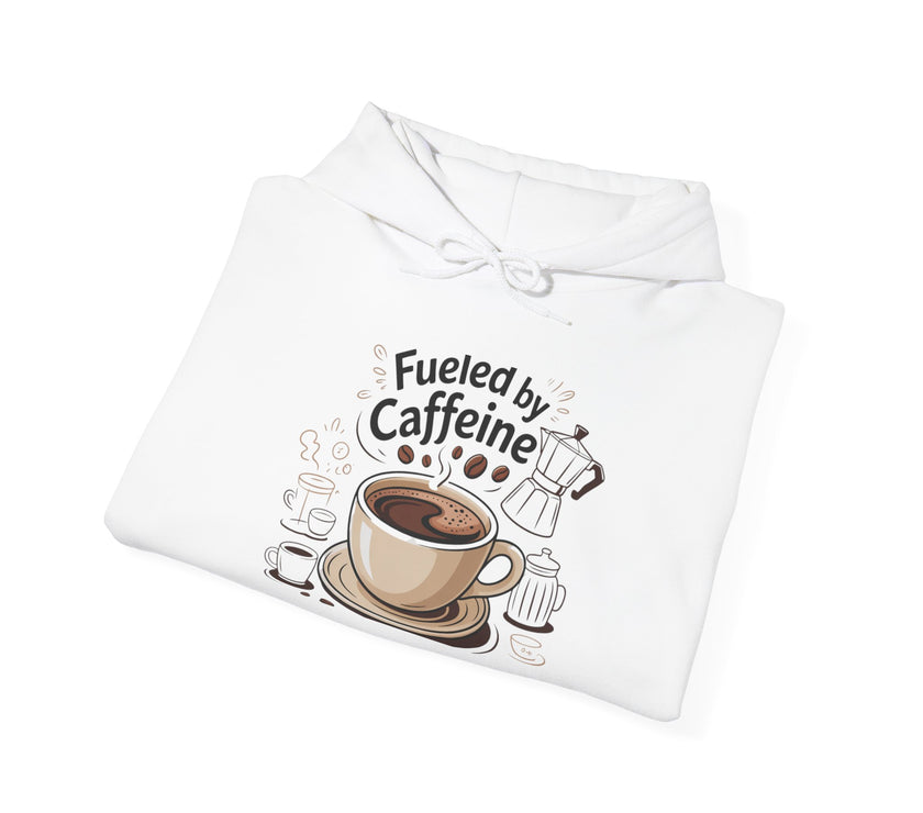 Caffeine Lover's Hoodie - Fueled by Caffeine Sweatshirt