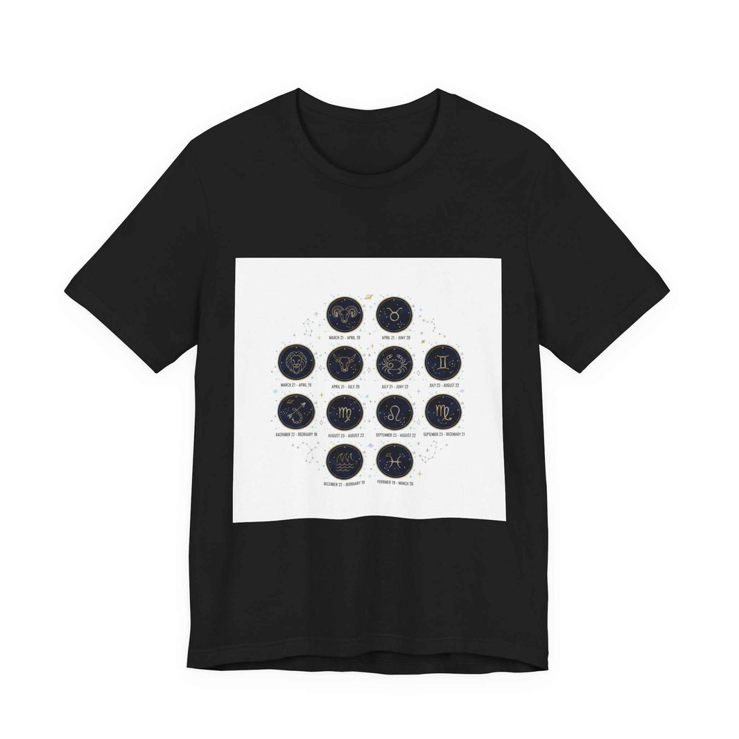Zodiac Constellation Chart T-Shirt | Astrology Glyphs, Cosmic Map