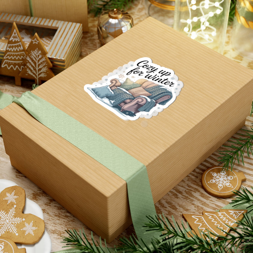 Cozy Winter Kiss-Cut Stickers - Perfect for Seasonal Decor and Gifting