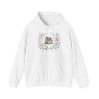 Cozy Nature-Themed Unisex Hoodie with House Design