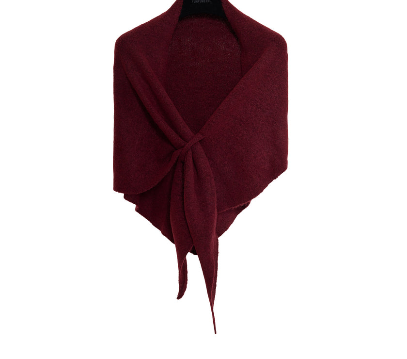 Winter Triangular Shawl INS Solid Color Soft Thickened Knitted Neck Wrap Korean Version Warm Shawl For Women