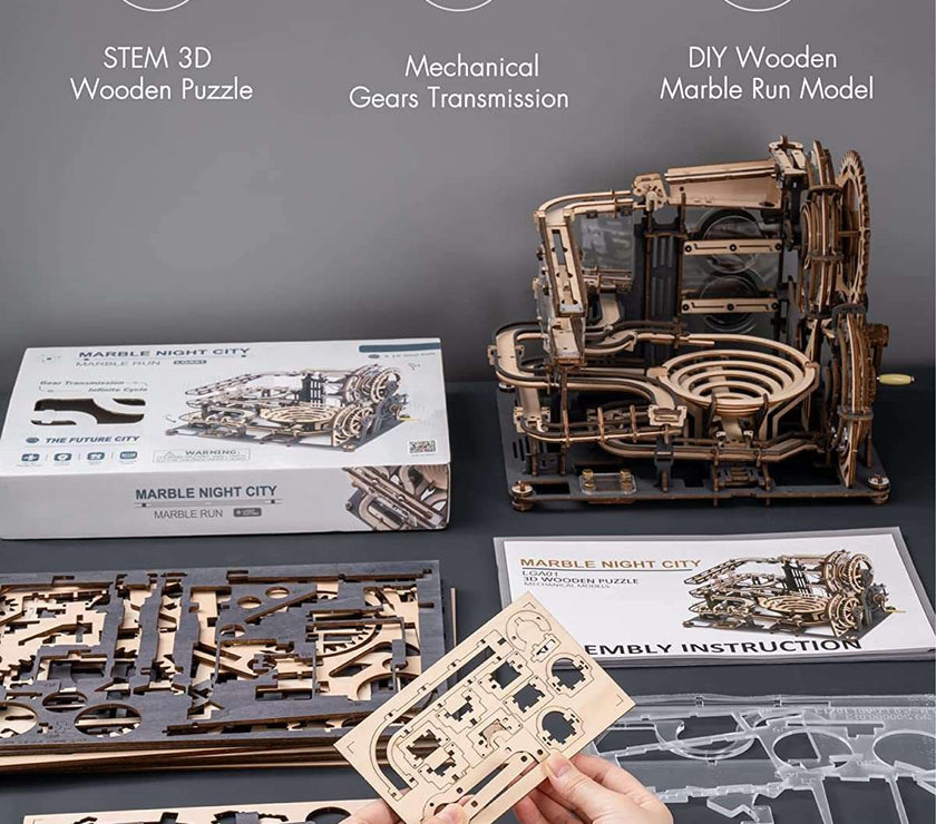 Marble Night City Wooden Puzzle