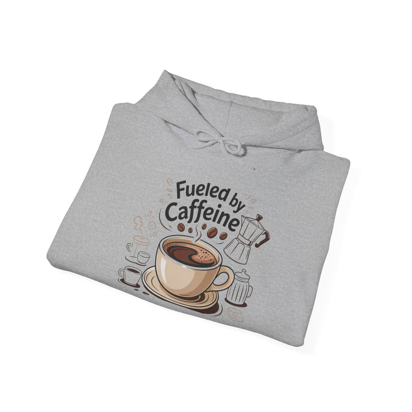 Caffeine Lover's Hoodie - Fueled by Caffeine Sweatshirt