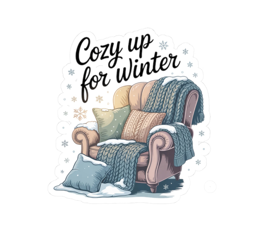 Cozy Winter Kiss-Cut Stickers - Perfect for Seasonal Decor and Gifting