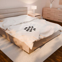 Zodiac Constellation Circle Plush Blanket | Astrological Galaxy Symbols, Metallic Accents