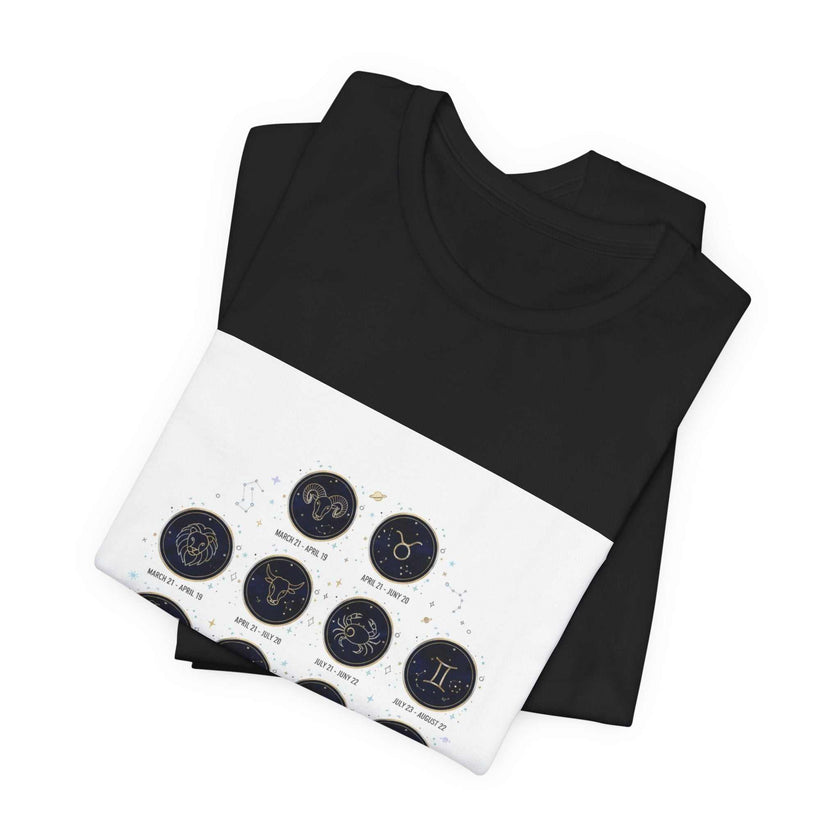 Zodiac Constellation Chart T-Shirt | Astrology Glyphs, Cosmic Map