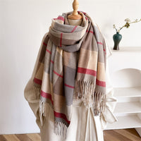 Unisex Autumn And Winter All-matching Tassel Scarf