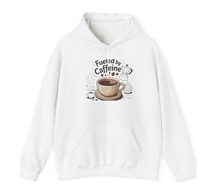 Caffeine Lover's Hoodie - Fueled by Caffeine Sweatshirt