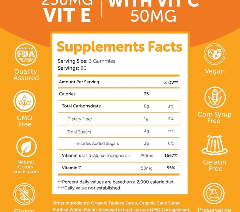  Vitamin E Gummies