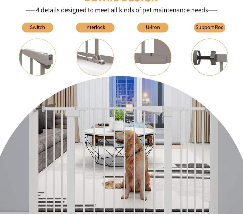 High White Child Safety Gate