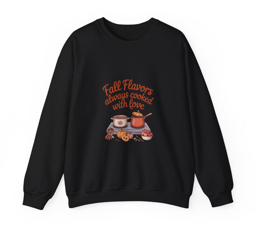 Fall Flavors Crewneck Sweatshirt - Always Cooked with Love