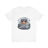Cozy Up Winter Time Tee white unisex cotton shirt with fireplace, blankets, and hot cocoa graphic