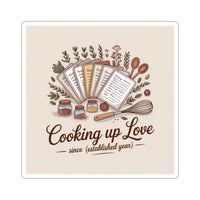 Cooking Up Love Stickers - Perfect for Foodies and Home Chefs