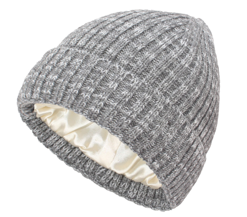 New Satin Warm Wool Hat Men And Women