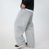 Mens Casual Straight-leg Loose Long Pants