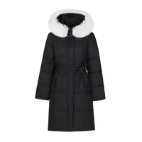 Big Fur Collar Women's Mid-length Winter Loose Korean Style Padded Down Jacket