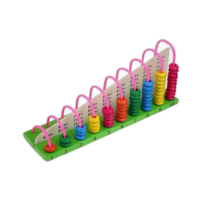 Wooden Toys Calculation Frame Mathematics Learning Early Education Puzzle