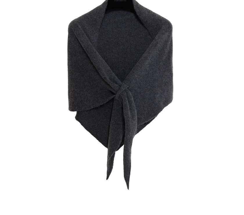 Winter Triangular Shawl INS Solid Color Soft Thickened Knitted Neck Wrap Korean Version Warm Shawl For Women