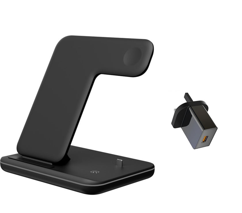 Compatible Mobile Phone Watch Earphone Wireless Charger 3 In 1 Wireless Charger Stand