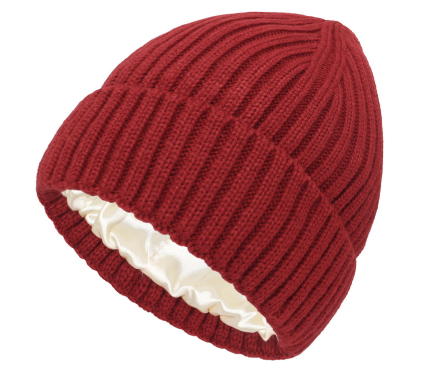 New Satin Warm Wool Hat Men And Women
