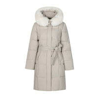 Big Fur Collar Women's Mid-length Winter Loose Korean Style Padded Down Jacket